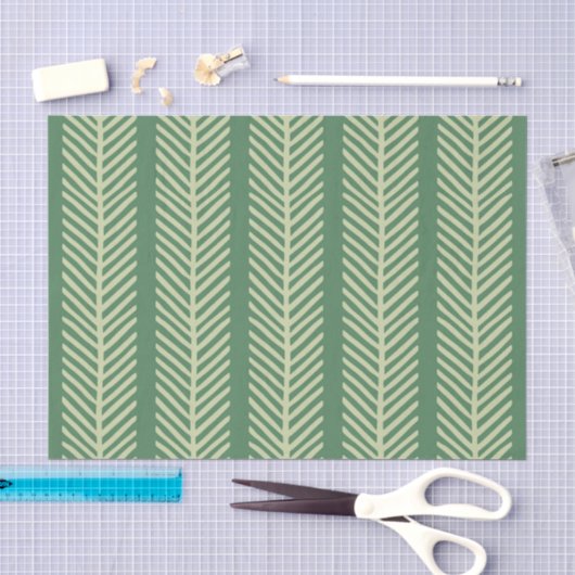 Papier Mousseline Rayures de palmier tropical (Artisanat)