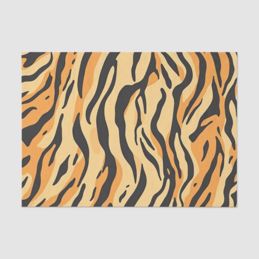 Papier Mousseline Rayures de Tigre (Recto)