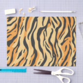 Papier Mousseline Rayures de Tigre (Artisanat)