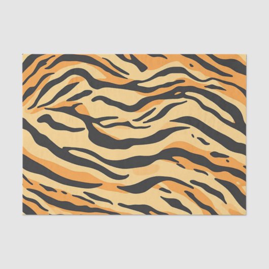 Papier Mousseline Rayures de Tigre (Recto)
