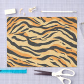 Papier Mousseline Rayures de Tigre (Artisanat)