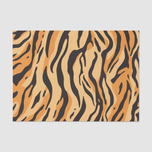 Papier Mousseline Rayures de tigre (Recto)