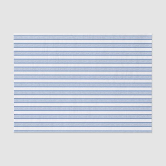 Papier Mousseline Rayures décrites bleues/gris (Recto)
