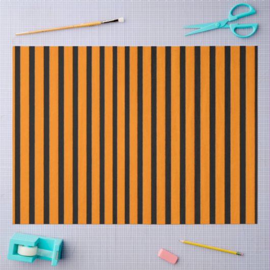 Papier Mousseline Rayures d'Halloween (Artisanat)