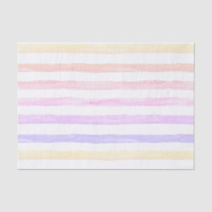 Papier Mousseline Rayures en pastel d'aquarelle