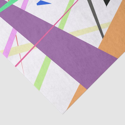Papier Mousseline Rayures géométriques abstraites modernes (Détail)