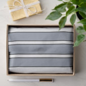 Papier Mousseline Rayures grises (Cadeau)