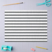 Papier Mousseline Rayures grises et blanches (Artisanat)