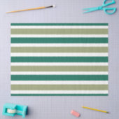 Papier Mousseline Rayures grises vertes (Artisanat)