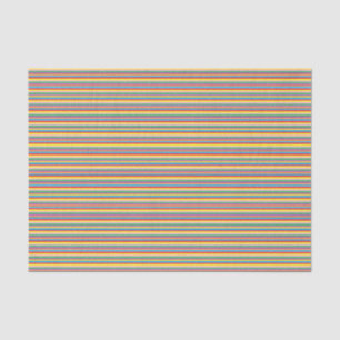 Papier Mousseline Rayures horizontales d'arc-en-ciel