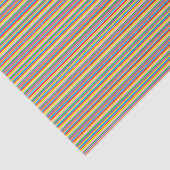 Papier Mousseline Rayures horizontales d'arc-en-ciel (Détail)