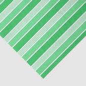 Papier Mousseline Rayures horizontales de nuances de vert (Détail)