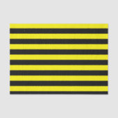 Papier Mousseline Rayures jaunes et noires (Recto)