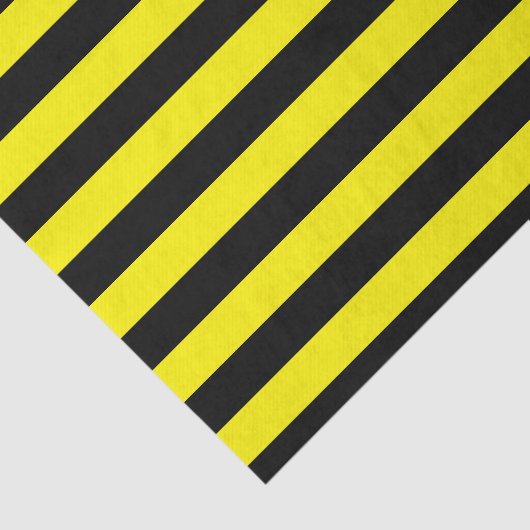 Papier Mousseline Rayures jaunes et noires (Détail)