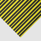 Papier Mousseline Rayures jaunes et noires épaisses et minces (Détail)