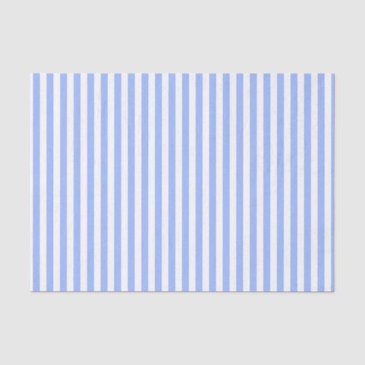 Papier Mousseline Rayures même bleu-clair et blanches (Recto)