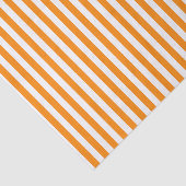 Papier Mousseline Rayures même oranges et blanches (Détail)