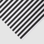 Papier Mousseline Rayures noir et blanc chic (Détail)