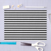 Papier Mousseline Rayures noir et blanc chic (Artisanat)