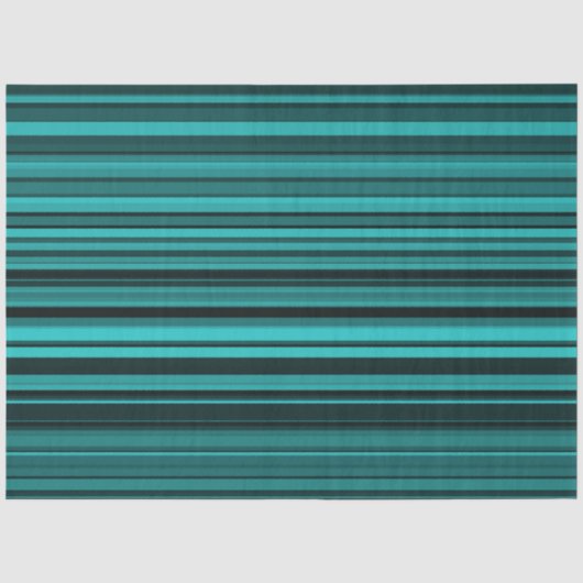 Papier Mousseline Rayures Noir Sarcelle (Recto)