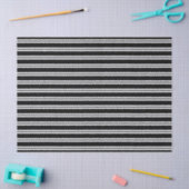 Papier Mousseline Rayures noires (Artisanat)