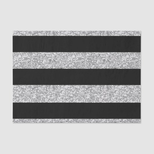 Papier Mousseline Rayures noires de charme avec les parties (Recto)