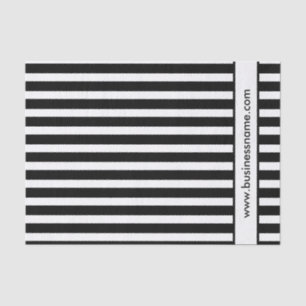 Papier Mousseline Rayures noires et blanches