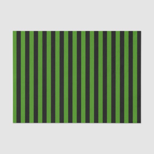 Papier Mousseline Rayures noires et vertes (Recto)