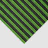 Papier Mousseline Rayures noires et vertes (Détail)