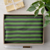 Papier Mousseline Rayures noires et vertes (Cadeau)