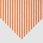 Papier Mousseline Rayures orange et blanc (Détail)
