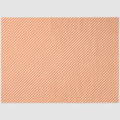 Papier Mousseline Rayures orange et blanc (Recto)