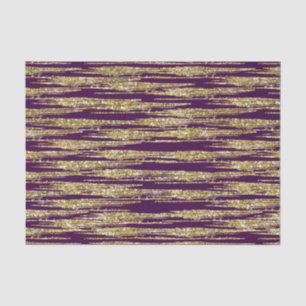 Papier Mousseline Rayures pourpres de parties scintillantes de Faux