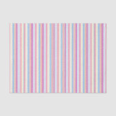 Papier Mousseline Rayures Rose Pastel (Recto)