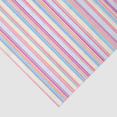 Papier Mousseline Rayures Rose Pastel (Détail)
