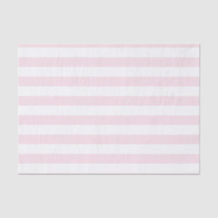 Papier Mousseline Rayures roses et blanches motif mignon de fille