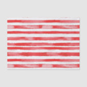 Papier Mousseline Rayures Rouges Blanches Noël (Recto)