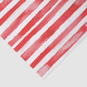 Papier Mousseline Rayures Rouges Blanches Noël (Détail)