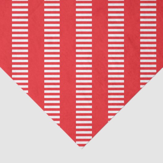 Papier Mousseline Rayures rouges et blanches (Détail)