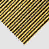 Papier Mousseline Rayures scintillantes noires et jaunes (Détail)