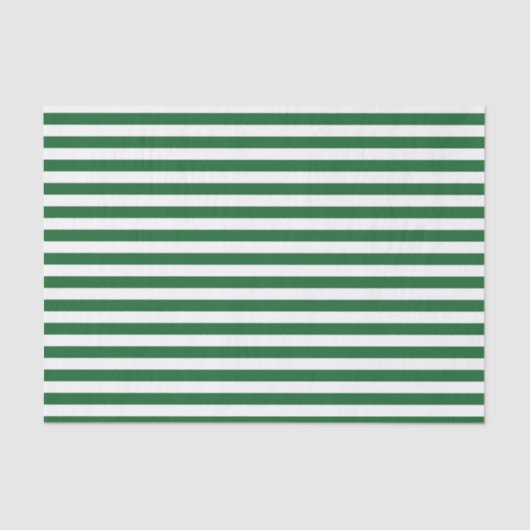 Papier Mousseline Rayures vertes et blanches (Recto)