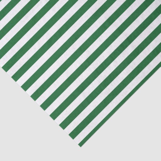 Papier Mousseline Rayures vertes et blanches (Détail)