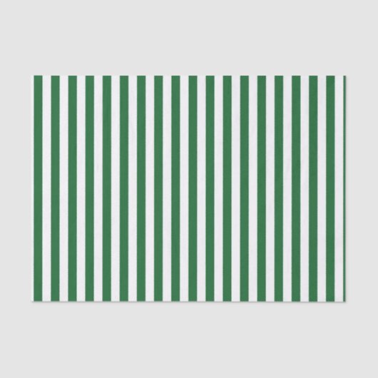 Papier Mousseline Rayures vertes et blanches verticales (Recto)