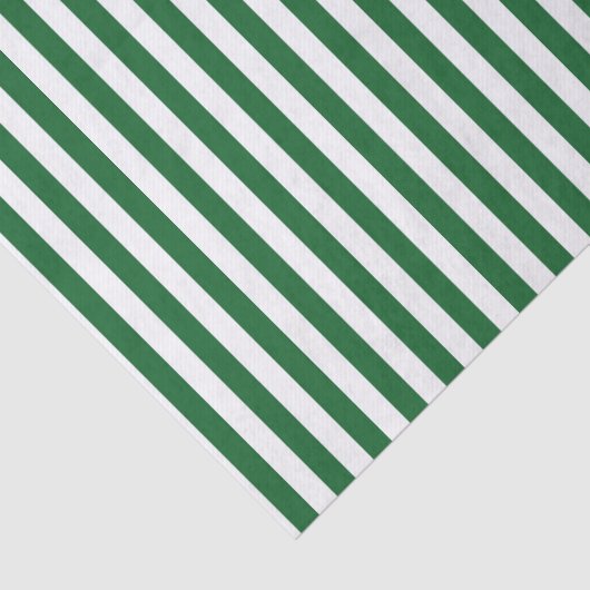 Papier Mousseline Rayures vertes et blanches verticales (Détail)