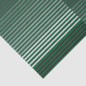 Papier Mousseline Rayures vertes, grises, noires et blanches (Détail)
