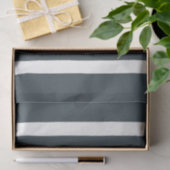 Papier Mousseline Rayures verticales bleu marine (Cadeau)