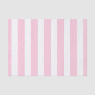 Papier Mousseline Rayures verticales rose et blanc, rayure shabby ch