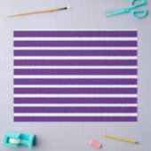 Papier Mousseline rayures violettes et blanches (Artisanat)