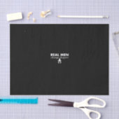 Papier Mousseline real men change diapers (Artisanat)