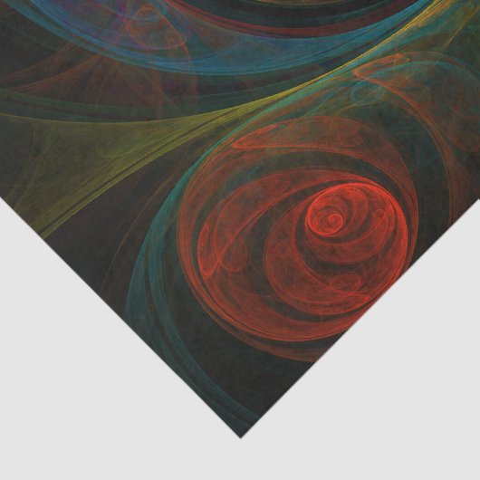 Papier Mousseline Reborn Green Art Abstrait (Détail)